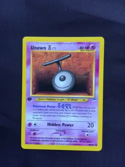 Pokemon Cards: 1st Edition Neo Destiny Common: Unown T 88/105 - Image 1