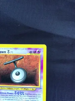 Pokemon Cards: 1st Edition Neo Destiny Common: Unown T 88/105 - Image 3