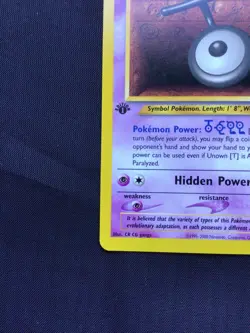 Pokemon Cards: 1st Edition Neo Destiny Common: Unown T 88/105 - Image 5