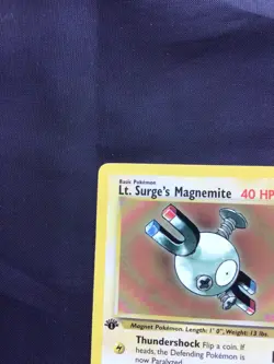 Pokemon Cards: Gym Heroes 1st Edition Common: Lt. Surge's Magnemite 80/132 - Image 2