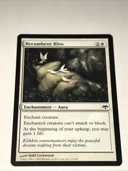 Magic the Gathering Recumbent Bliss Card - Image 1