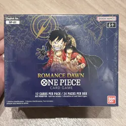 One Piece TCG: OP-01 Romance Dawn Booster Box Sealed ✅ White Bottom Card CCG TCG - Image 1