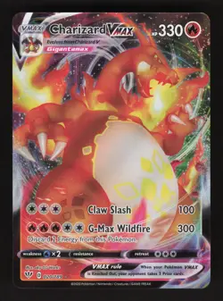 Charizard Vmax 020/189 Pokemon Darkness Ablaze Holo Full Art Card - Image 1