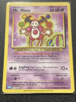 Mr. Mime Pokemon Collection Trading Card Game Classic 013/034 NM Holo New - Image 1