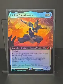 Sokka, Swordmaster FOIL Extended Art MTG 174 Avatar: The Last Airbender: Eternal - Image 1