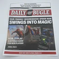 2025 SDCC Marvel Magic The Gathering Spider-Man Daily Bugle Newspaper Playmat - Image 4