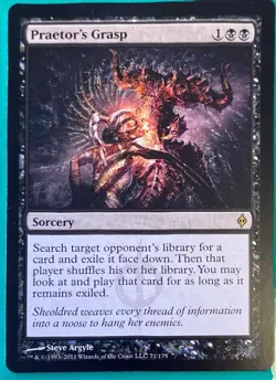 Magic the Gathering (MTG) Praetor's Grasp New Phyrexia - Image 1
