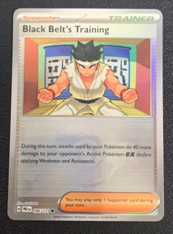 Black Belt's Training 096/131 Prismatic Evolutions Poke Ball Pattern Pokemon NM - Image 1