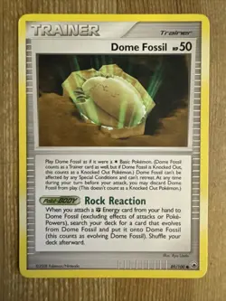 Dome Fossil - 89/100 - Common MP English Pokemon Majestic Dawn - Image 1