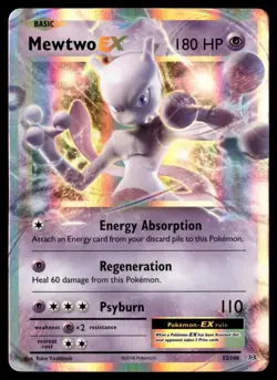 Mewtwo EX 52/108 XY - Evolutions LP-NM Pokemon TCG - Image 1
