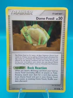 Dome Fossil 89/100 Majestic Dawn Pokemon TCG Regular Lightly Played - Image 1