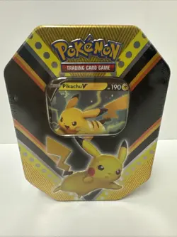 2020 Pokemon TCG V Powers Tin: Pikachu - Factory Sealed 820650807794 - Image 1