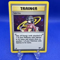 Sabrina Trainer 20/132 Gym Challenge Holo Rare Pokemon clean NM never played - Image 1