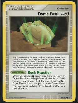 Dome Fossil Common #89/100 Majestic Dawn NM Pokemon - Image 1