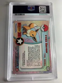 2000 Topps Chrome Pokemon Series 2 #133 Eevee PSA 7 Near Mint - Image 2
