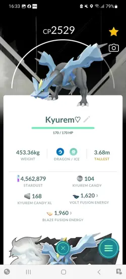 Pokemon Go Legendary Kyurem ( Normal ) ( Background) - Image 1