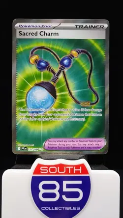 Sacred Charm 122/094 NM - Full Art Holo - 2025 TCG Pokemon Phantasmal Flames - Image 1