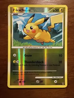 2009 POKEMON PLATINUM SUPREME VICTORS 120 PIKACHU-REVERSE FOIL - Image 1
