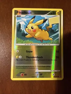 2009 POKEMON PLATINUM SUPREME VICTORS 120 PIKACHU-REVERSE FOIL - Image 4