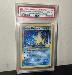 2021 Pokemon SHINING MAGIKARP #66 Celebrations Classic HOLO PSA 10 - Image 1