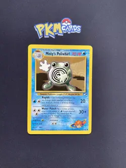 Pokemon TCG Misty's Poliwhirl Gym Heroes 53/132 Regular LP. - Image 1