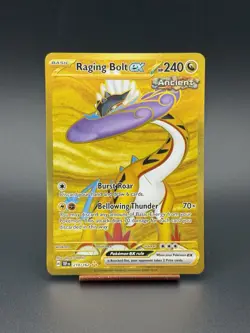 Raging Bolt EX 218/162 SV05: Temporal Forces Holo Hyper Rare Pokemon - Image 1