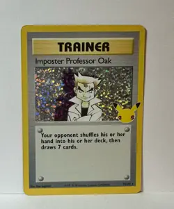Imposter Professor Oak - 73/102 - Holo - 25th Celebrations - Pokemon TCG (NM) - Image 1