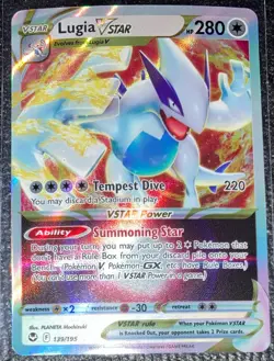 Lugia VSTAR 139/195 Ultra Rare Silver Tempest Pokemon TCG Near Mint - Image 1