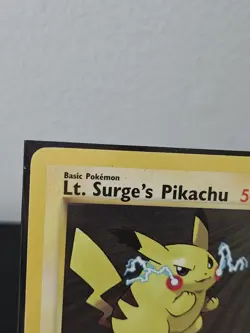 Pokemon 1st Edition Lt. Surge’s Pikachu 81/132 - Gym Heroes - NM Near Mint Vtg - Image 2