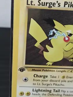 Pokemon 1st Edition Lt. Surge’s Pikachu 81/132 - Gym Heroes - NM Near Mint Vtg - Image 4