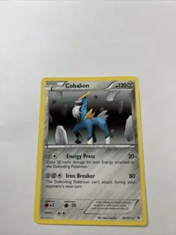2011 Pokemon Black & White - Noble Victories Cobalion NM - Image 1