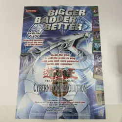 Yu-Gi-Oh PROMOTIONAL CYBERNETIC REVOLUTION YUGIOH POSTER LARGE SIZE DOUBLE SIDE - Image 1