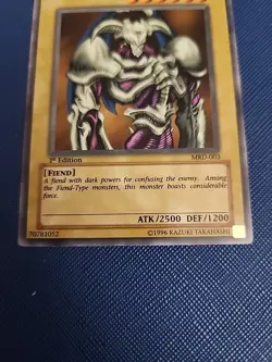 Yugioh Summoned Skull MRD-003 Ultra Rare 1st Edition Faded Near Mint - Image 4