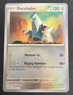 Duraludon 069/131 Prismatic Evolutions Poke Ball Pattern Pokemon TCG Card NM - Image 1