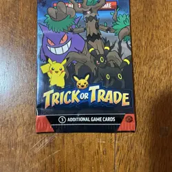 Pokemon TCG: Trick Or Trade Halloween 2024 Sealed Pack Booster Pack 3 Cards - Image 2