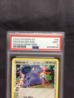 Pokemon Cards: EX Dragon Frontiers Reverse Holo: Nidoran 56/101: PSA 9 - Image 3