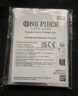 Trafalgar Law 10 Sleeves ONE PIECE Card Game Promotion Limited Japanese Import - Image 2