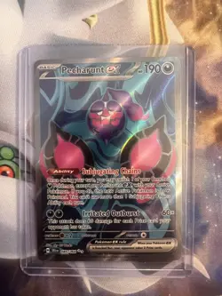 Pecharunt ex 085/064 Ultra Rare Full Art Pokemon Card Shrouded Fable SV5a NM - Image 1