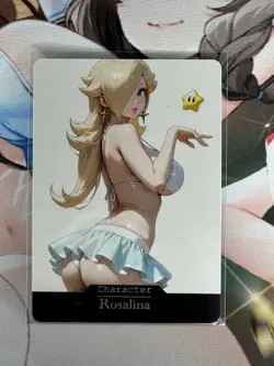 Rosalina Super Mario hentai Anime Doujin Waifu Custom Art Card - Image 1