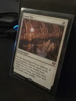 Magic: The Gathering Land Tax Commander Masters Mythic Card #0037 - Image 1
