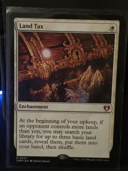 Magic: The Gathering Land Tax Commander Masters Mythic Card #0037 - Image 2