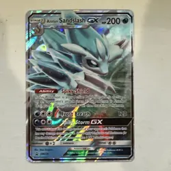 Alolan Sandslash GX SM236 Black Star Promo Holo Ultra Rare Pokemon Card NM - Image 1