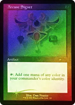 MTG NEW Sealed FOIL Etched Arcane Signet Retro Secret Lair #589 Magic Card - Image 3