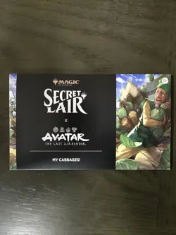MTG Secret Lair NON-FOIL Avatar: The Last Airbender My Cabbages! - Image 1