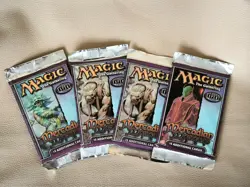 4X BOOSTER PACK MERCADIAN MASQUES Factory Sealed MTG 2000 Magic The Gathering - Image 1