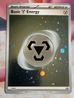 Pokemon 151 Steel Holo Energy HD Galaxy Cosmo Foil Variant 008 NM - Metal - Image 1