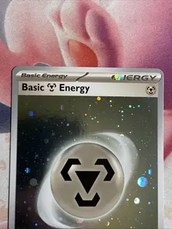 Pokemon 151 Steel Holo Energy HD Galaxy Cosmo Foil Variant 008 NM - Metal - Image 4