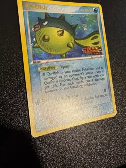 Pokemon TCG Qwilfish 27/109 Team Rocket Returns Reverse Foil Stamp LP - Image 2