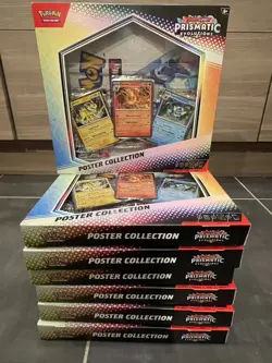 NEW Pokemon Prismatic Evolutions Poster Collection Sealed Set Of 7 Boxes - Image 1