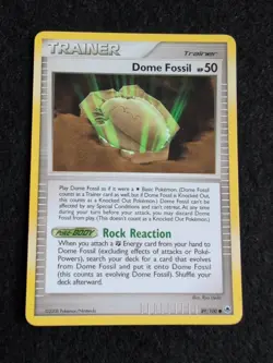 Dome Fossil - 89/100 - Common LP English Pokemon Majestic Dawn - Image 1